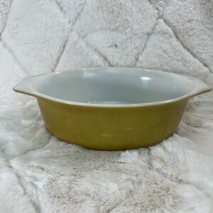 Vintage Pyrex Verde Avocado Green 1 1/2 Quart Oval Casserole Dish #043
